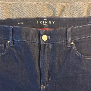 White house black market dark blue jeans